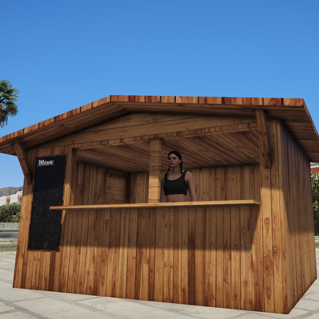 Wooden market
