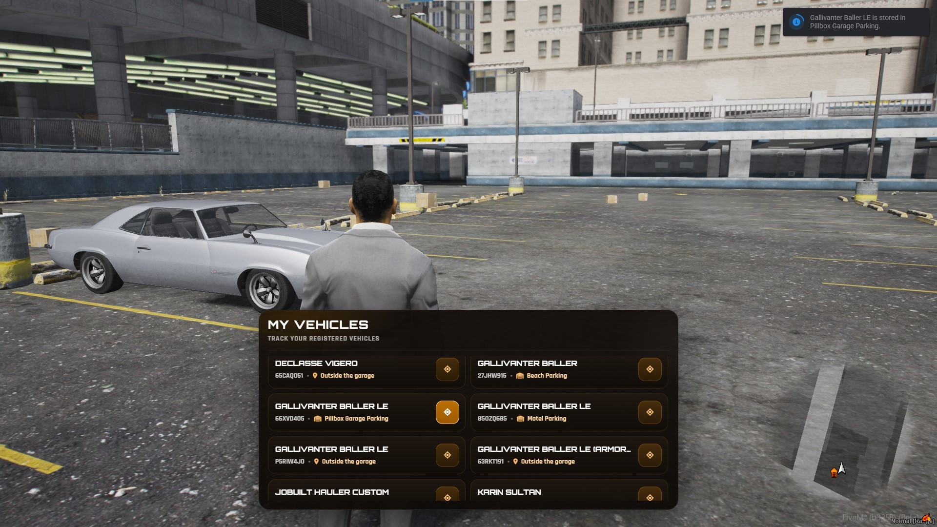 Garage & Persistent Vehicles