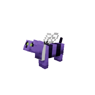 Purple Bee Cat Skin — cosmetic Cat Skins item on the NovaVoid Cat Civilization Minecraft server