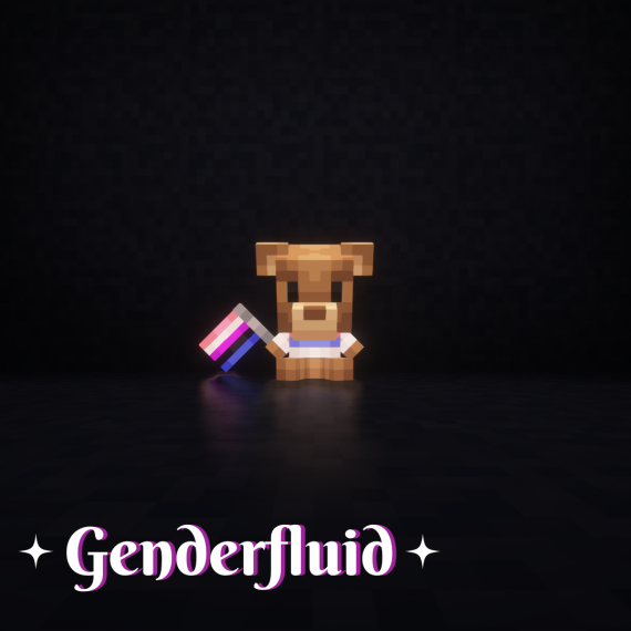 Genderfluid Pride Plushie
