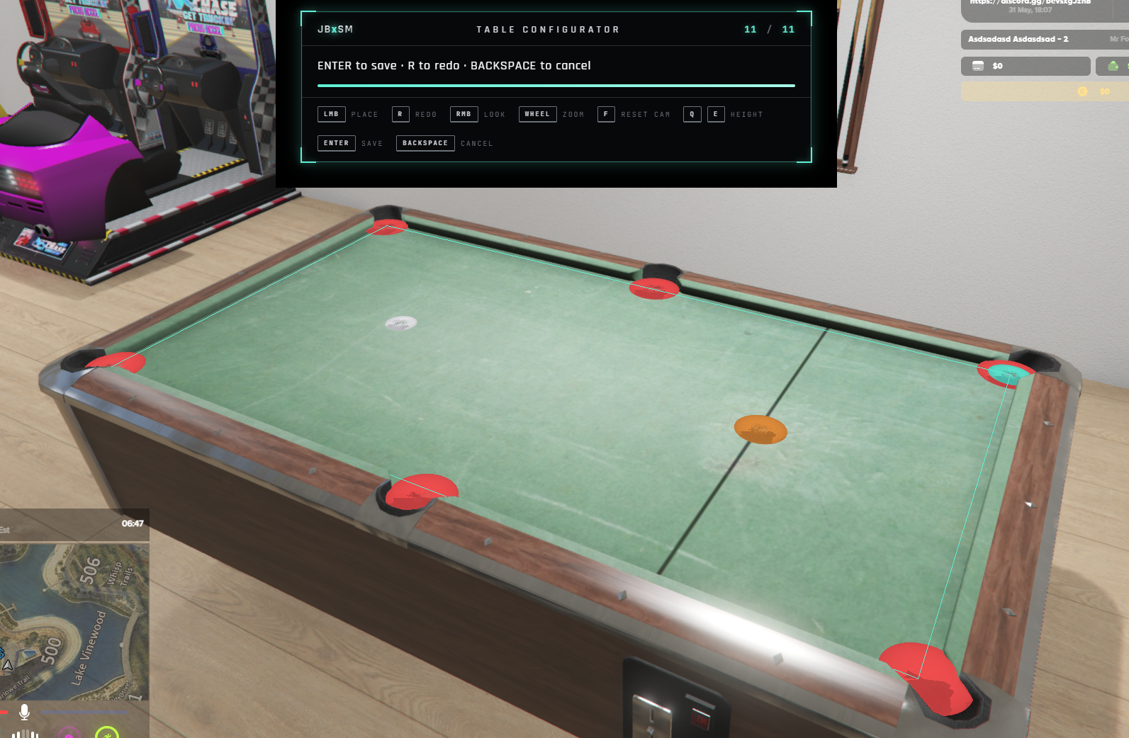 🎱 JBxSM Pool — Premium 8-Ball Pool System for FiveM