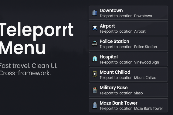 [QB - ESX] Teleport Menu