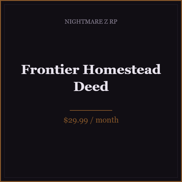 Frontier Homestead Deed