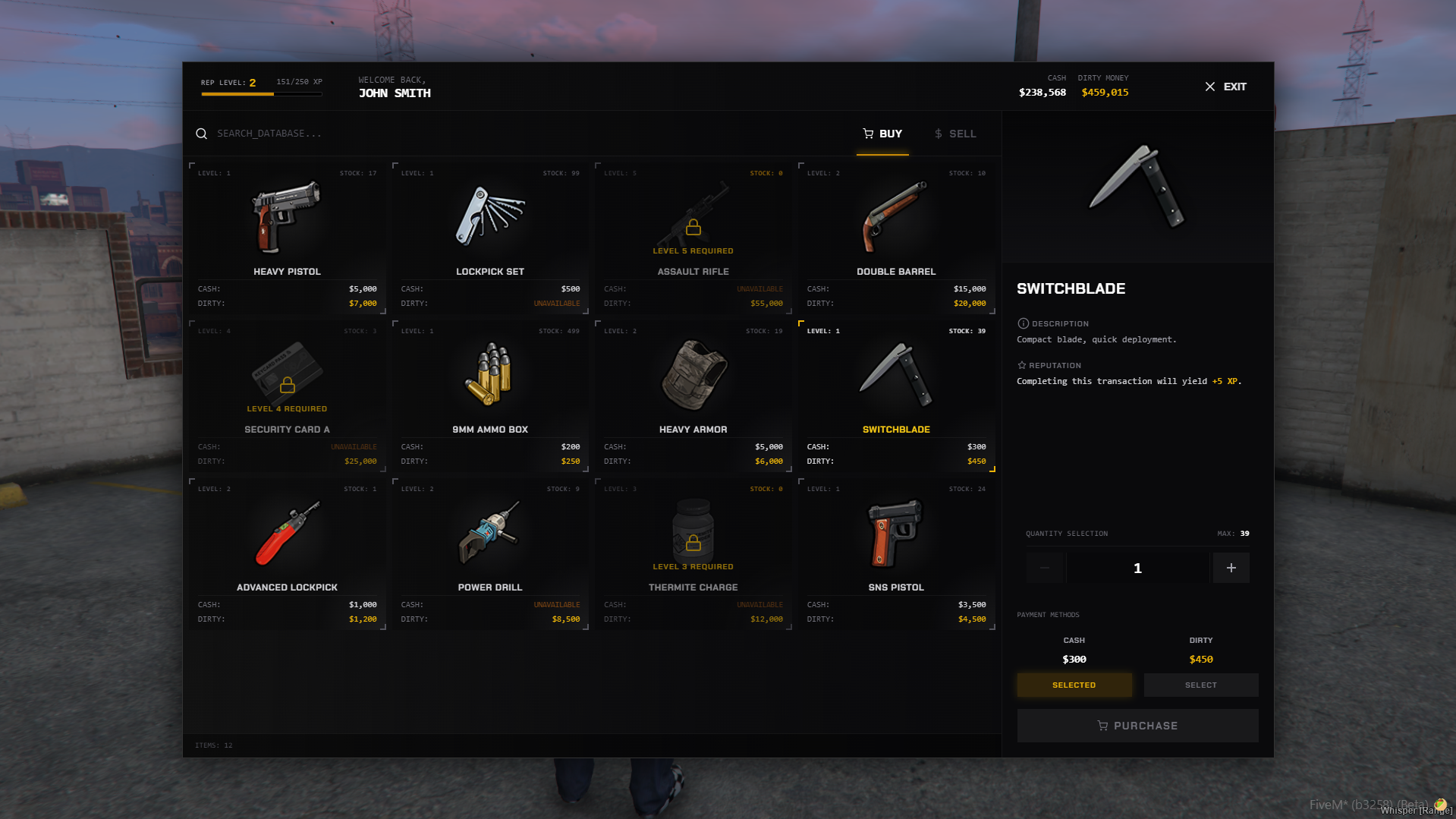 [Black Market (Yellow Theme)] QB-CORE QBOX ESX {fa-solid fa-lock ESCROW}