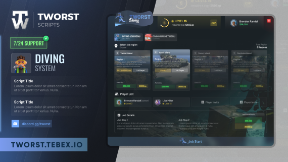 [Multiplayer Diving Job] OPEN QB ESX QBOX