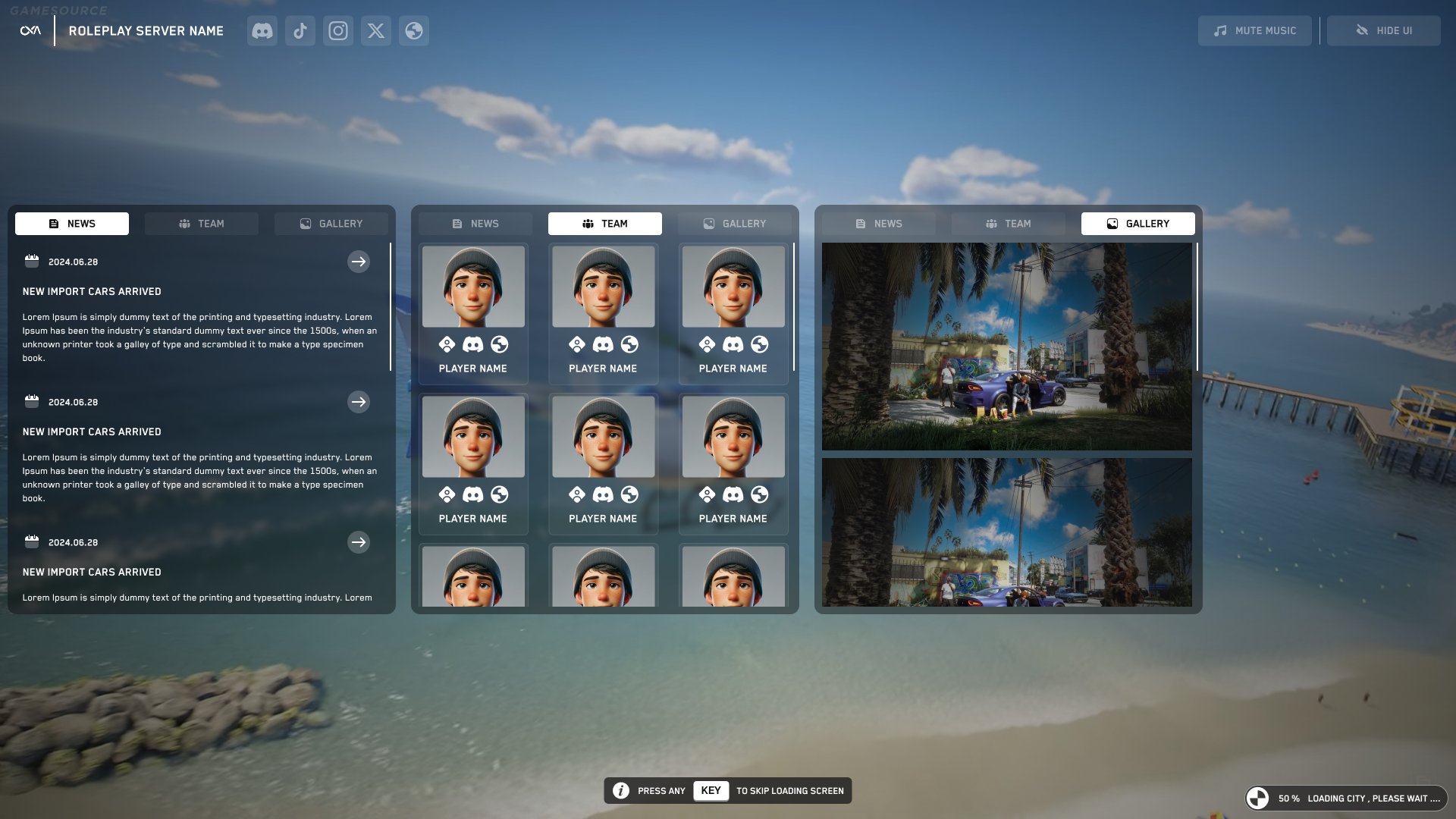 CXA Loading Screen Script v3