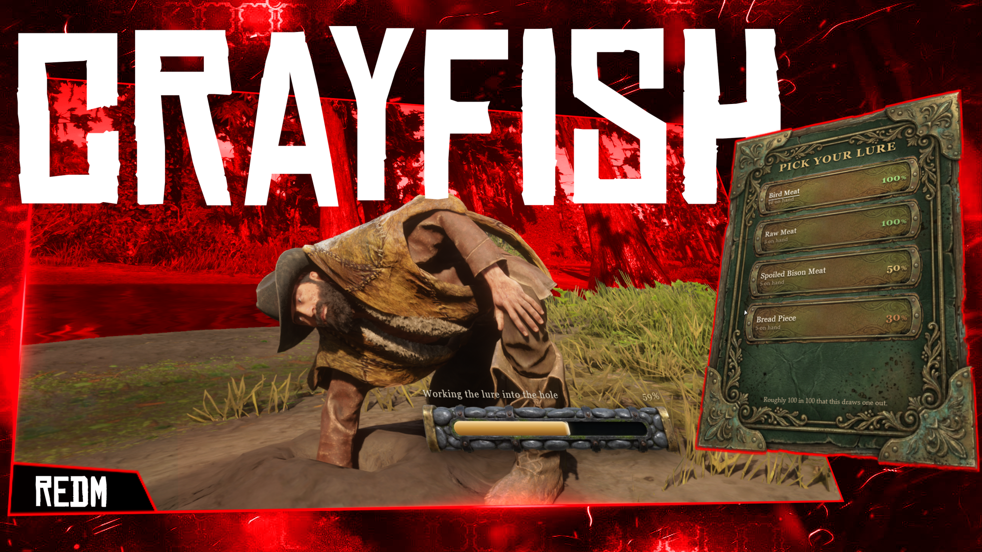 RedM Crayfish Script — 43 Beds Across the Bayou (VORP / RSG)
