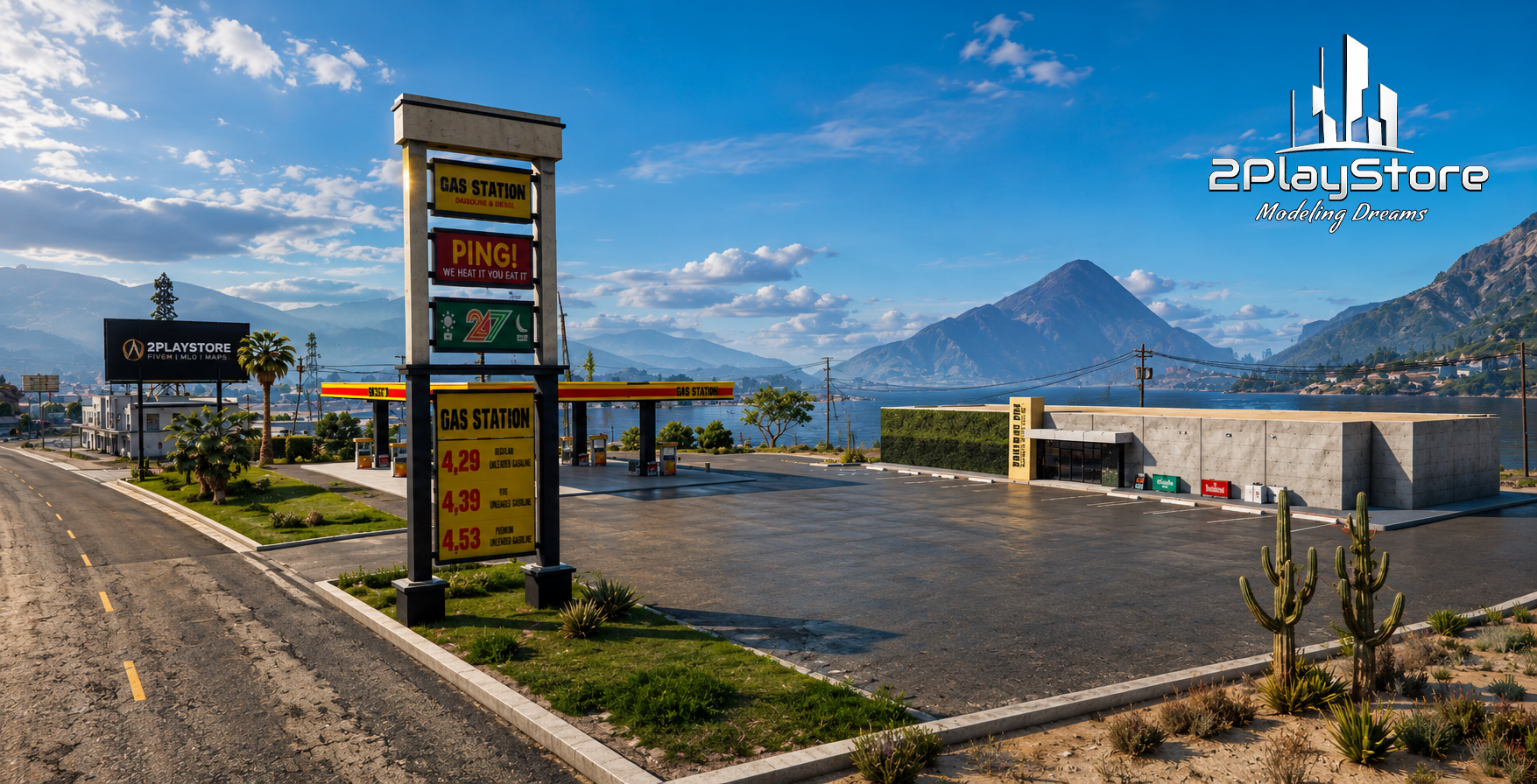 GasStation – Optimized & Realistic Map