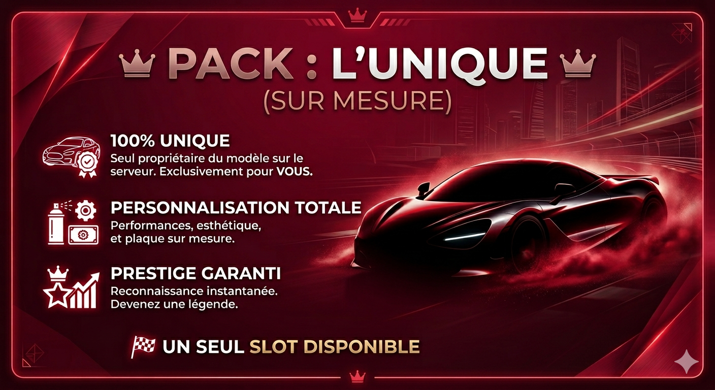 Véhicule Unique ( Au choix)