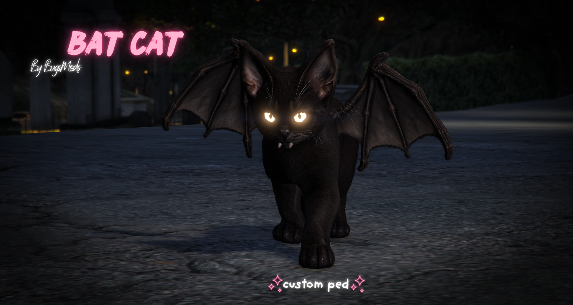 Bat Cat 🧡 Halloween Ped  [Escrowed]