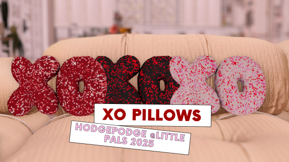 XO Decor Pillows [housing prop mini pack]
