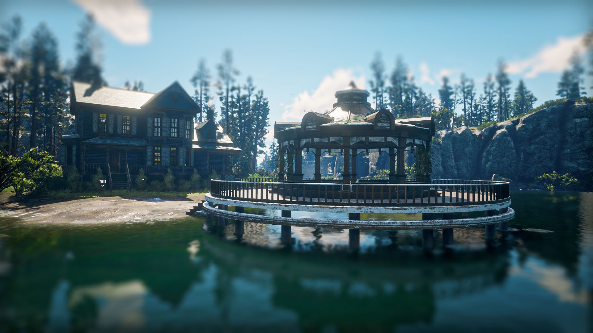 Gazebo on the water