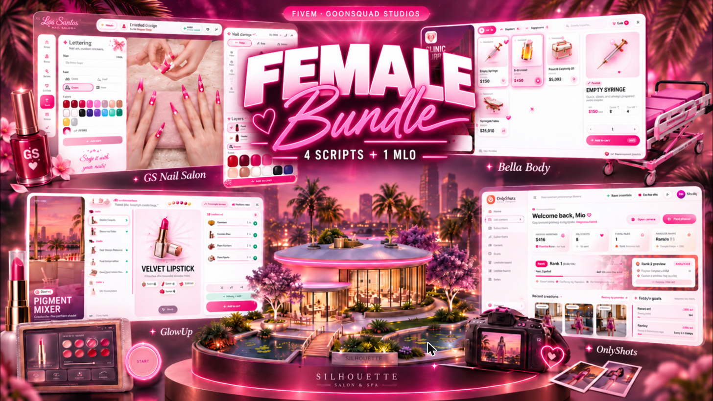 Female Bundle ( 4 Scripts + 1 MLO )