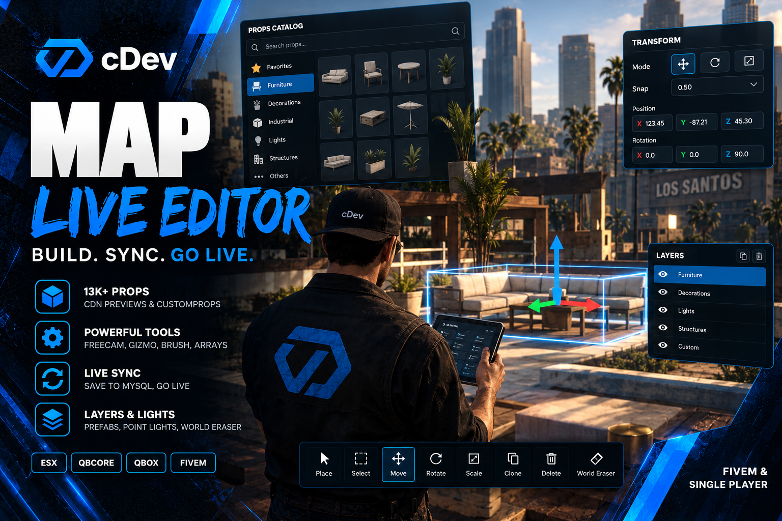 cDev - Map Live Editor