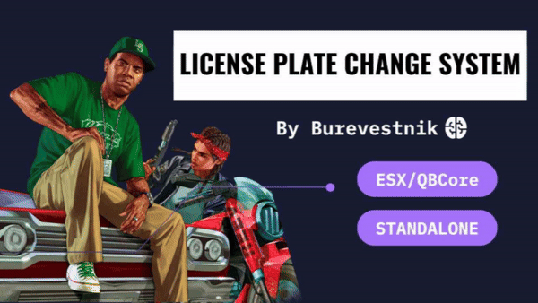 License plate change system