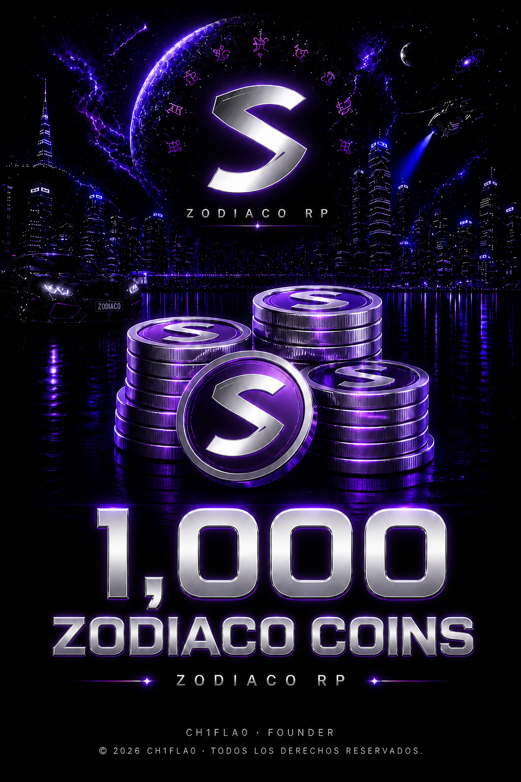 💠 1,000 Zodiaco Coins