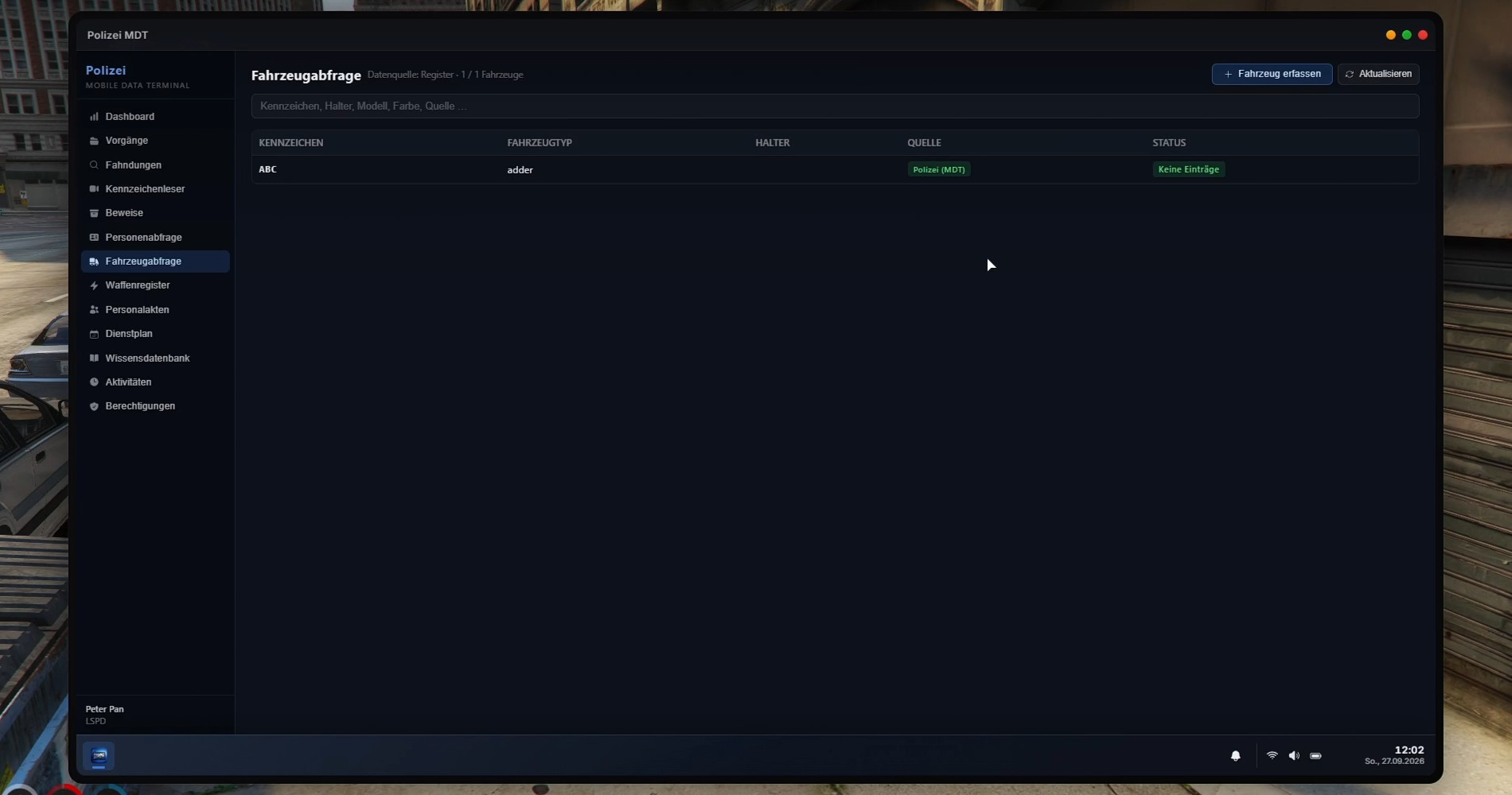 Ultimatives Polizei MDT Screenshot 10