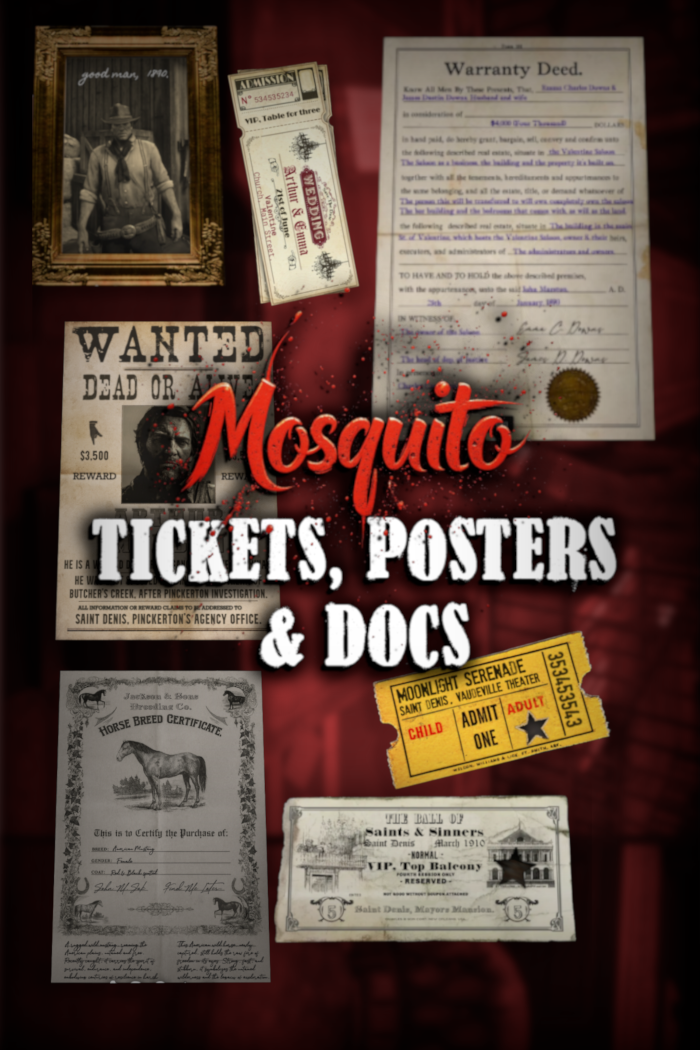 Mosquito Docs, Tickets & Posters (VORP, RSG)