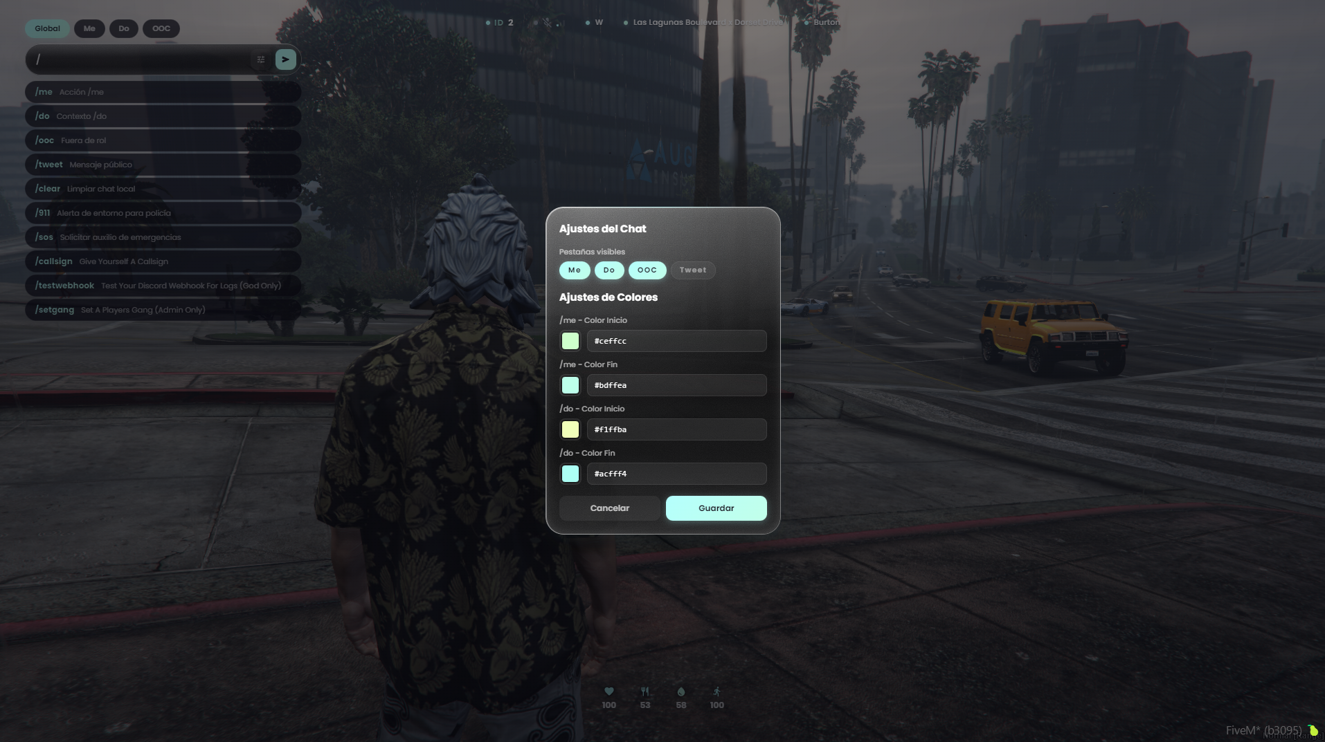 NX HUD (+ chat)