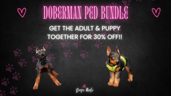Doberman Ped Bundle - Adult & Puppy Versions!