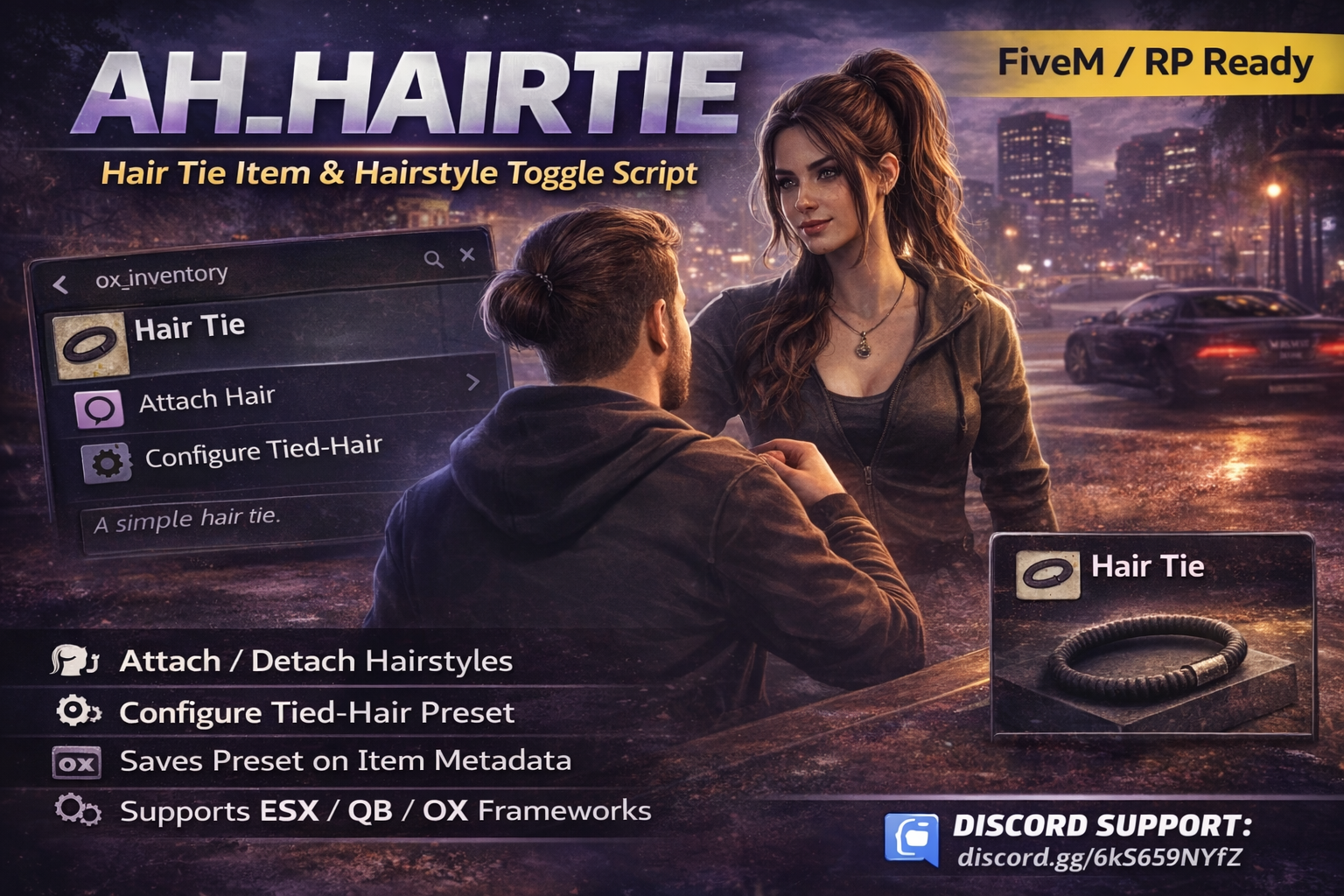AH HAIRTIE - (ESX / QBCore / OX) - V.1.0.0 (Escrow)