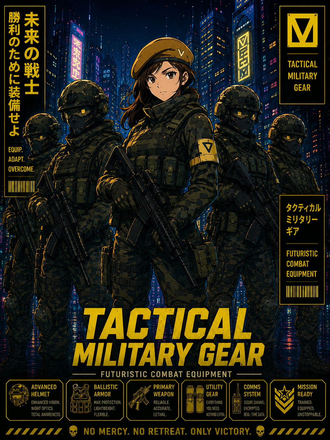 Tactical Military Gear – Futuristic Combat Equipment