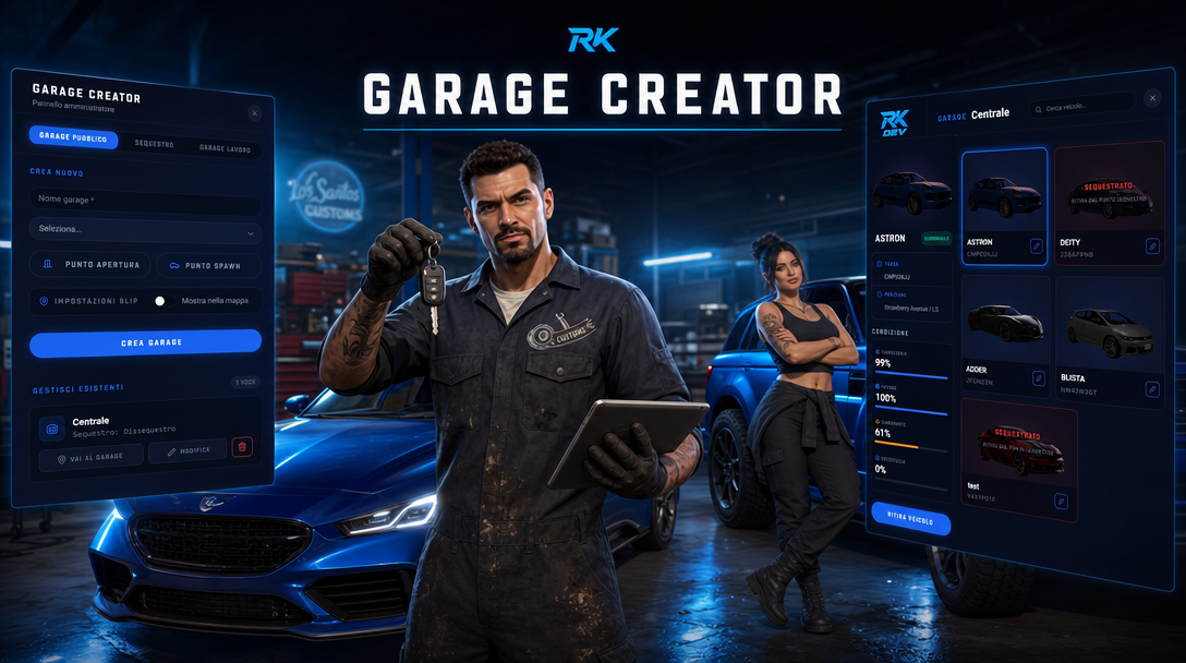 [ESX] RK GARAGE CREATOR