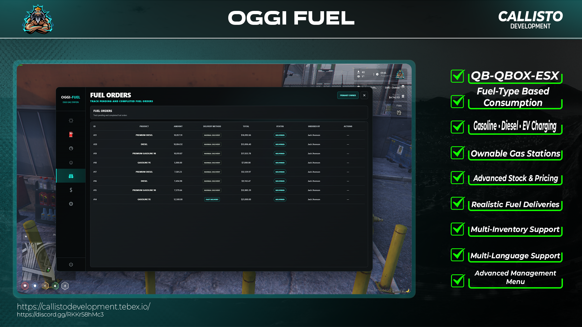 OGGI Fuel – Ownable Gas Stations & Realistic Fuel System
