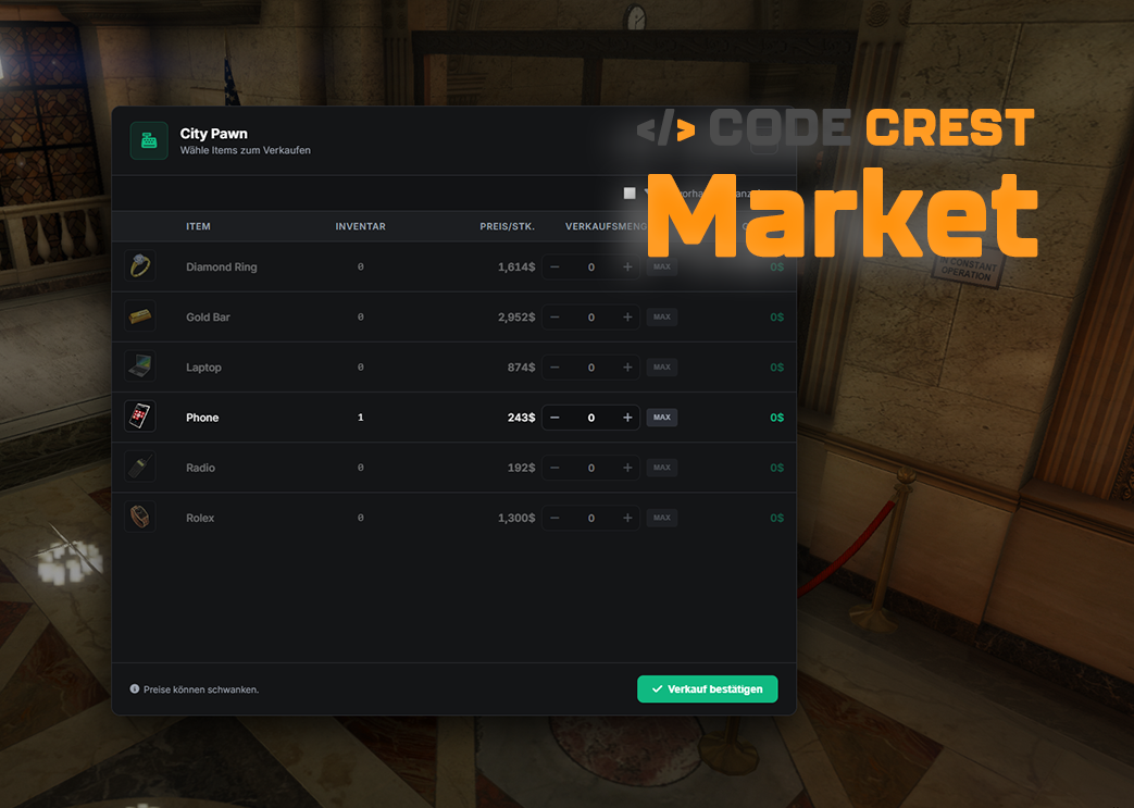 [QB/ESX]  Market