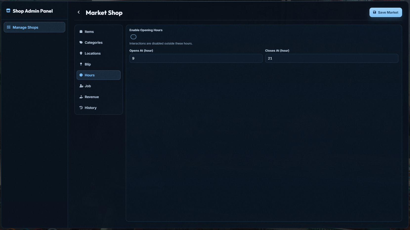 Advanced Shops Creator