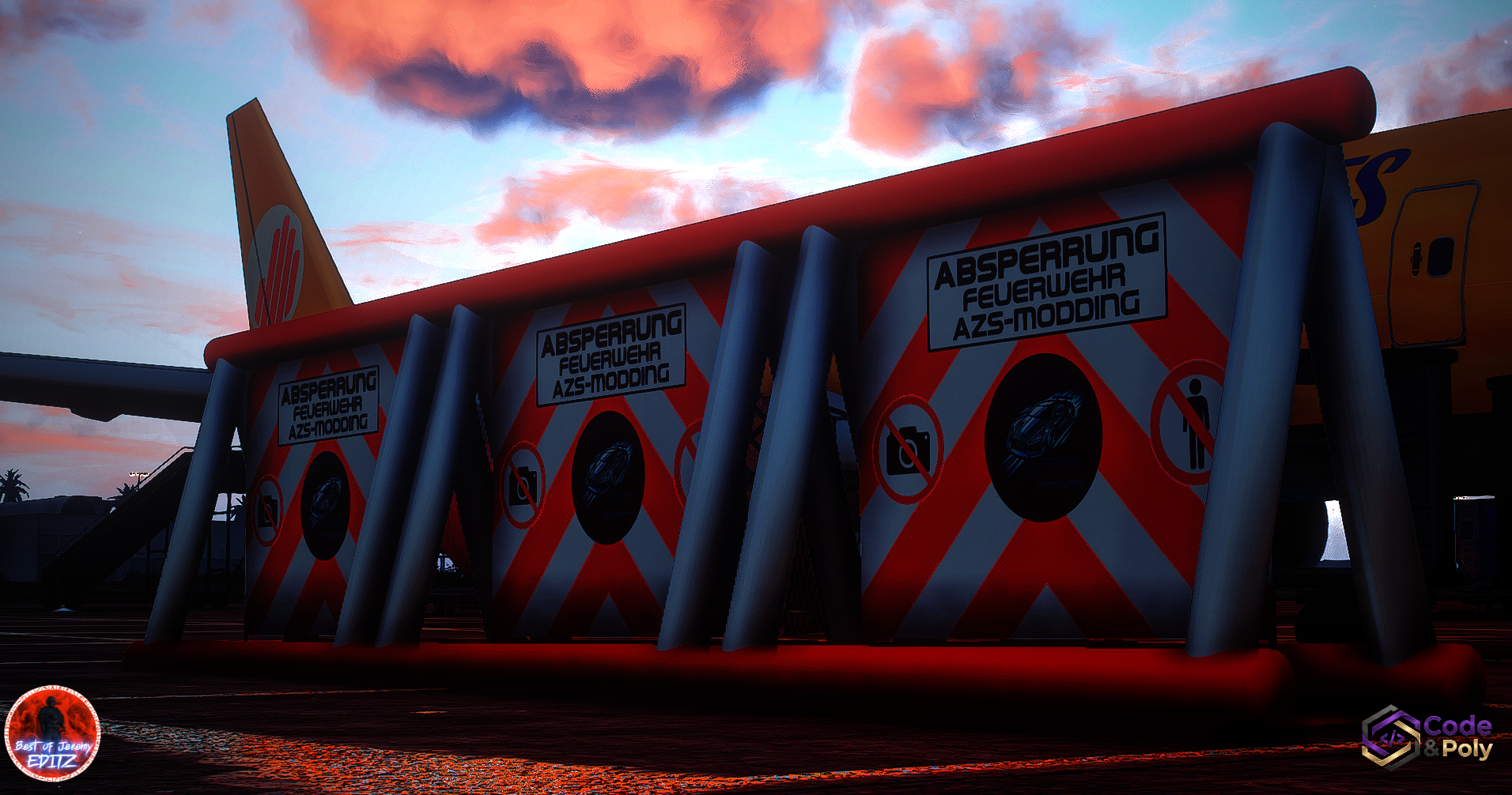 Code & Poly Sichtschutz Props