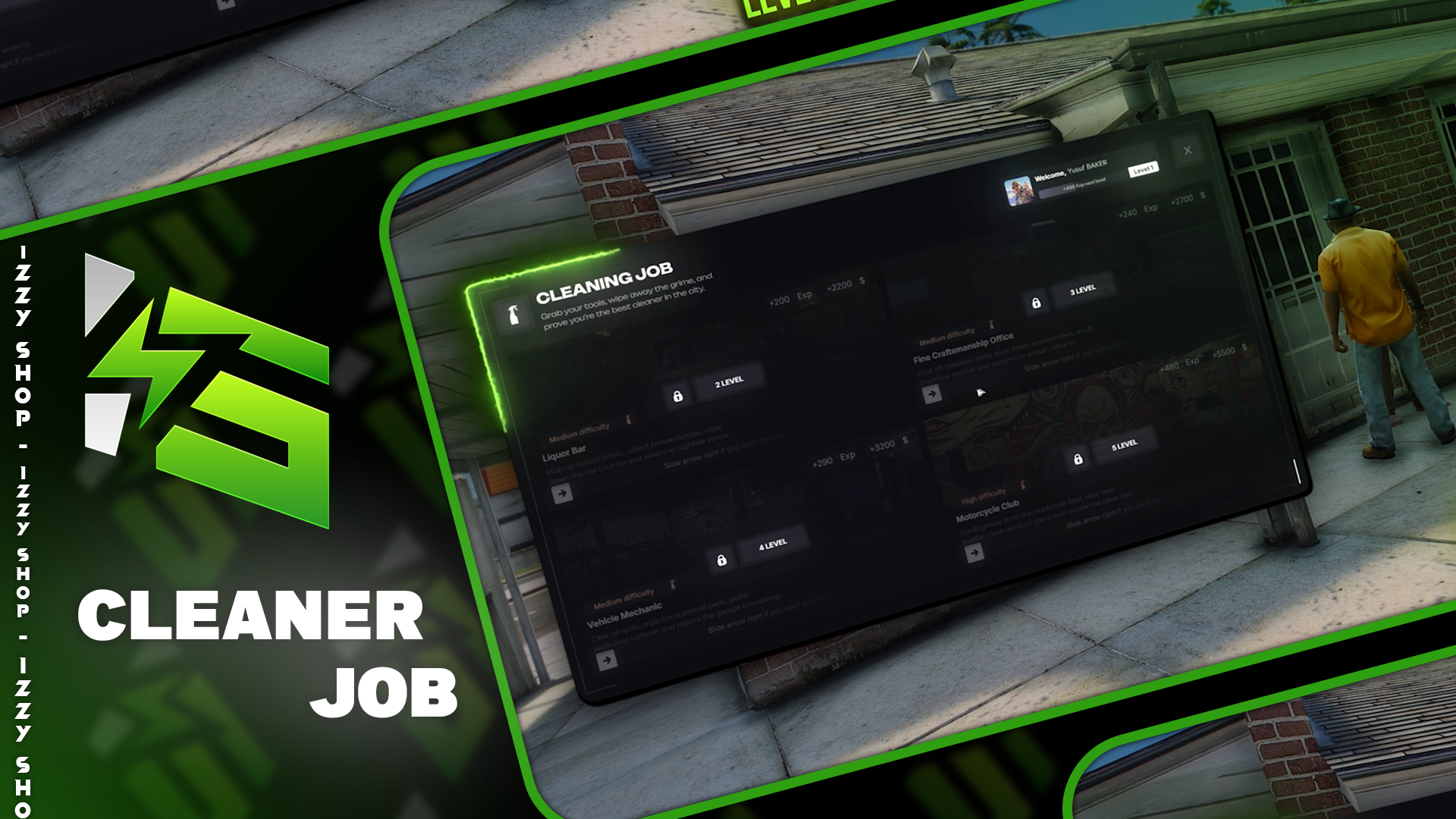 [Cleaner Job] ESCROW QBCORE ESX QBOX
