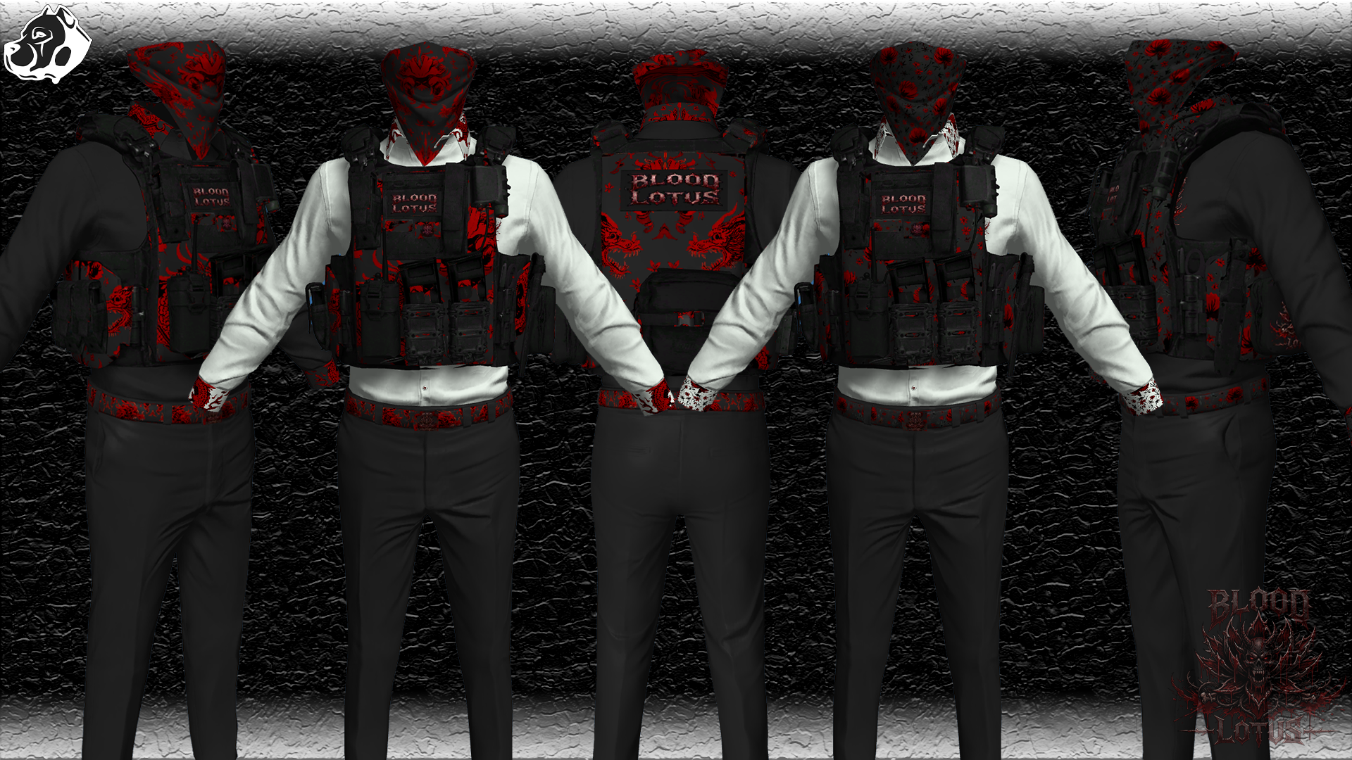 Blood Lotus Uniform | FiveM Gang Clothing