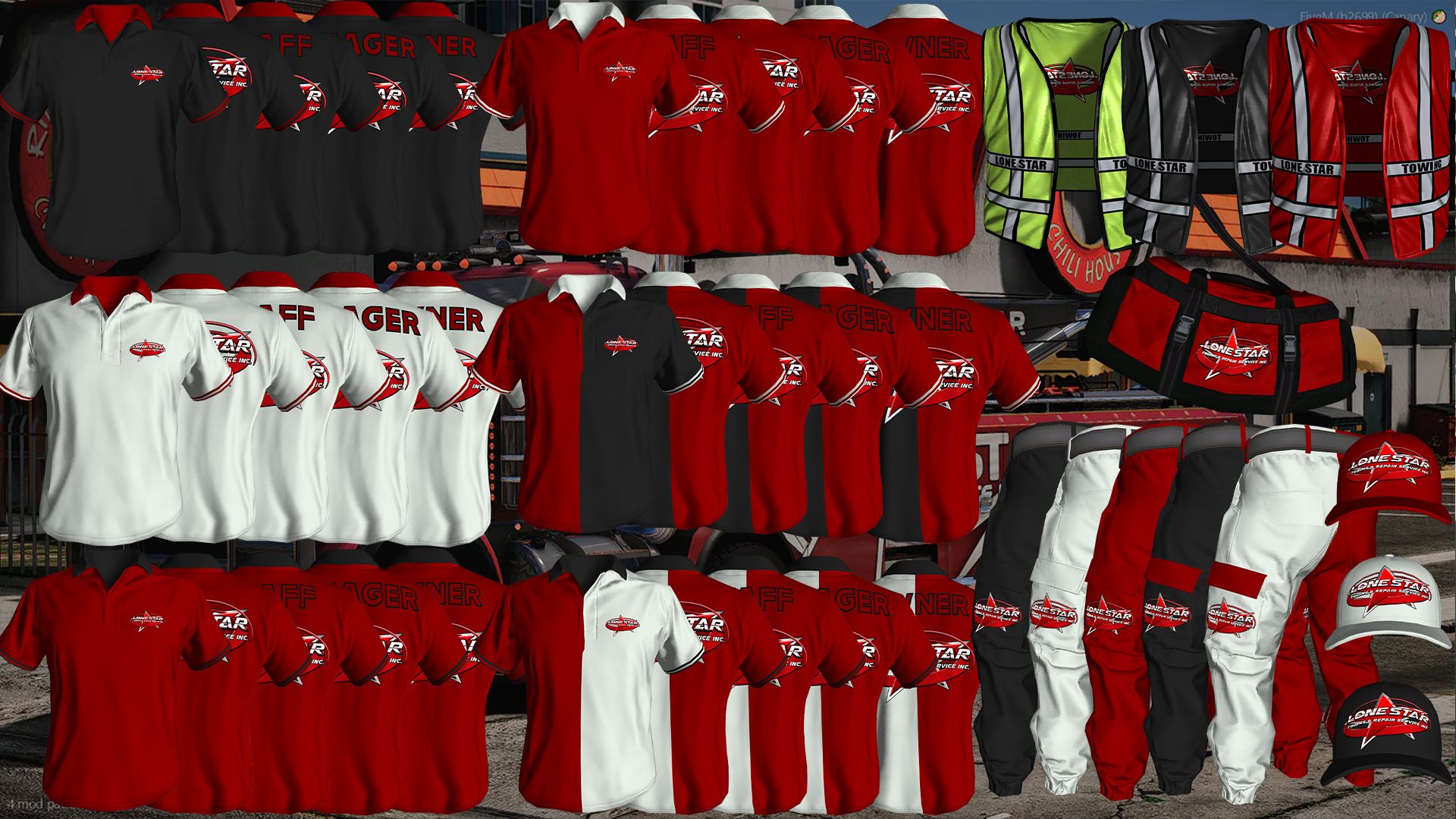 Lone Star Towing Clothing Uniform Bundle