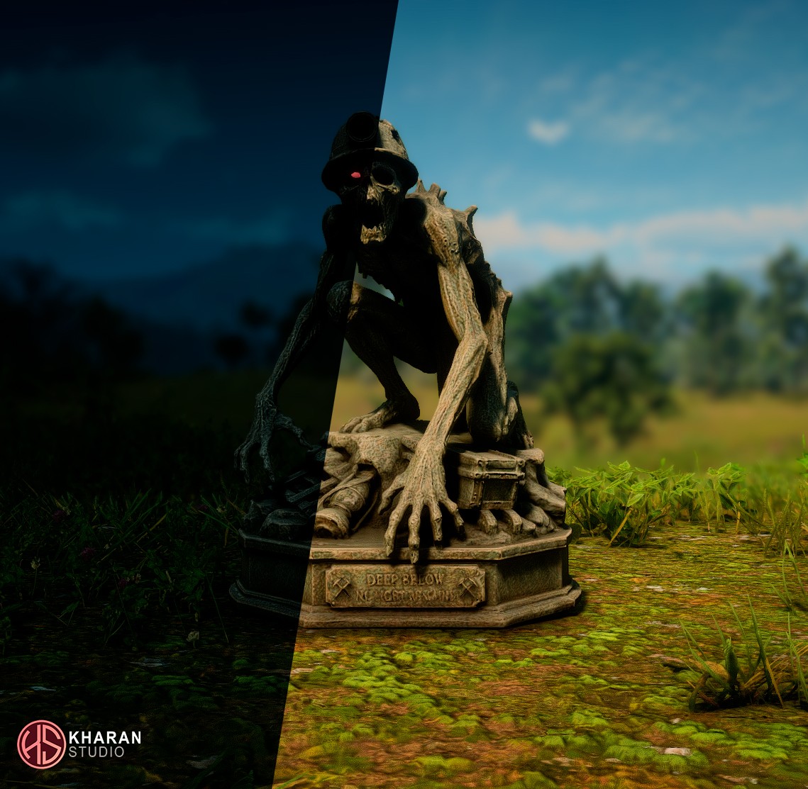 Halloween Cursed Statues Pack