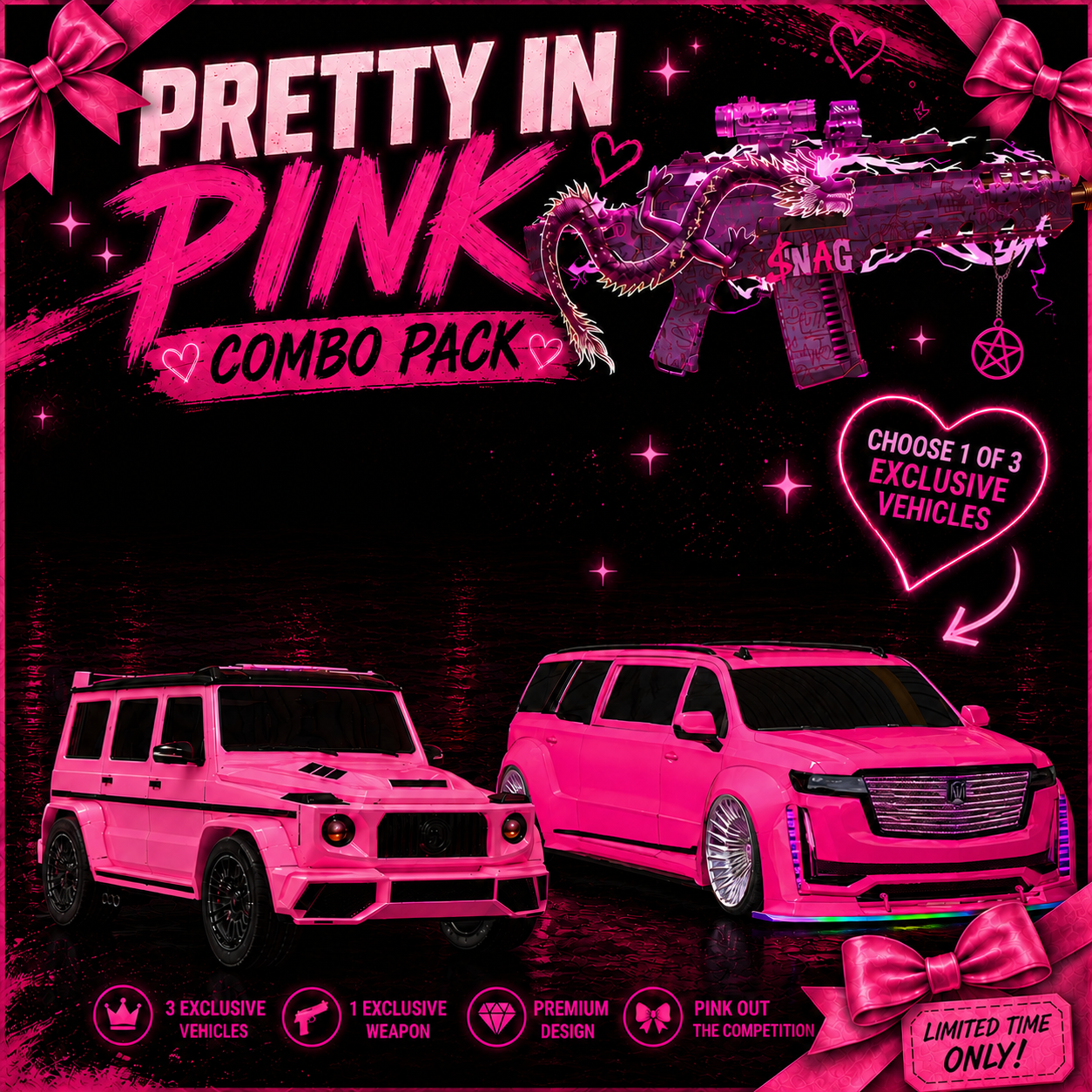 🎀 باقة الوردي الساحر - Pretty Pink Combo Pack