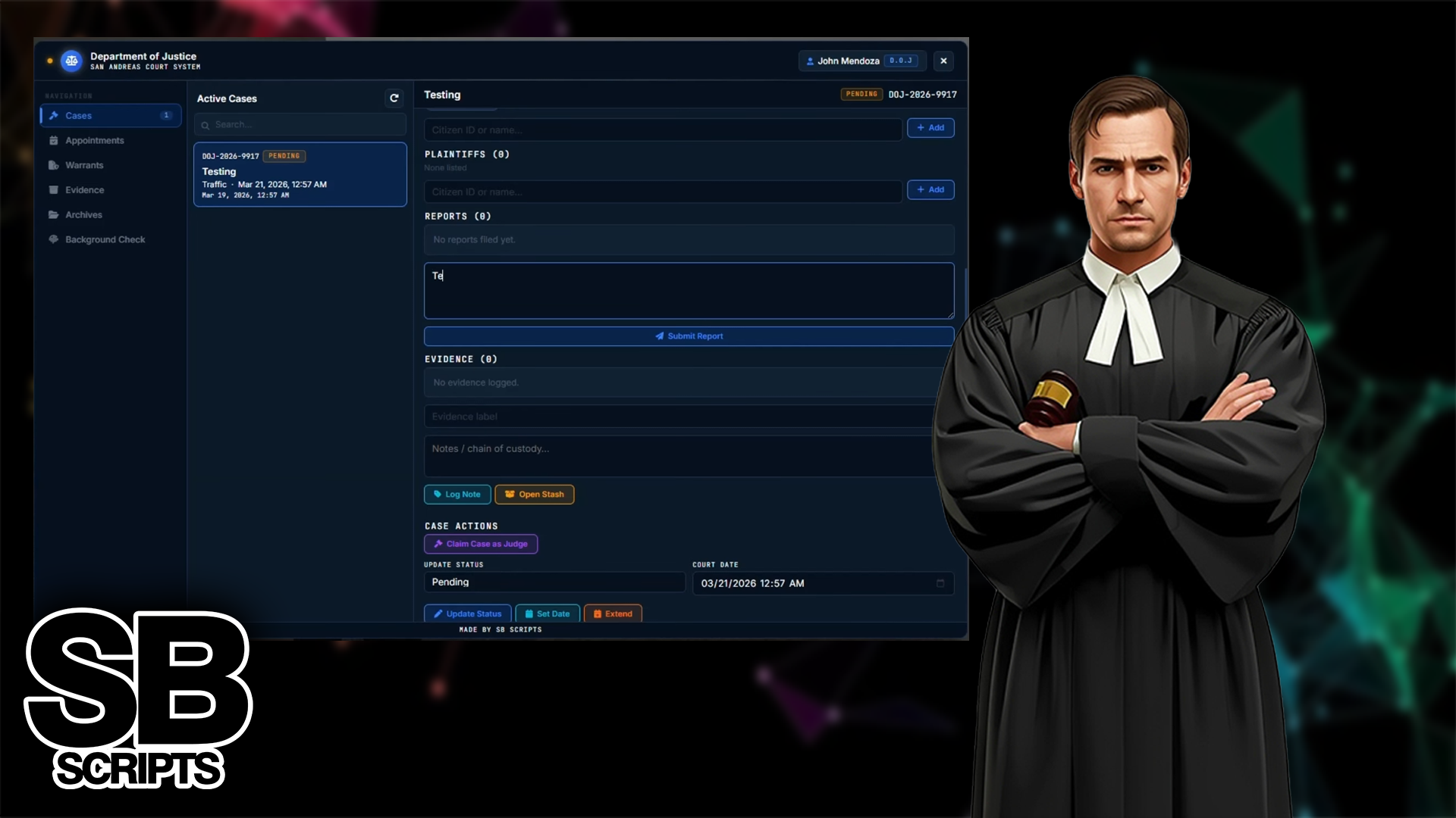 Advanced DOJ Court System