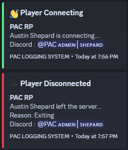 PAC DISCORD LOGGER