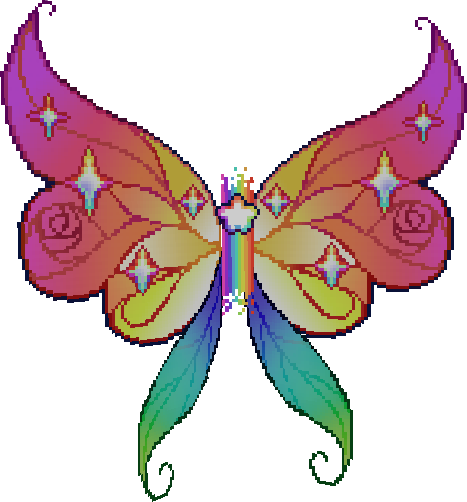 Charity Pride Rainbow Wings