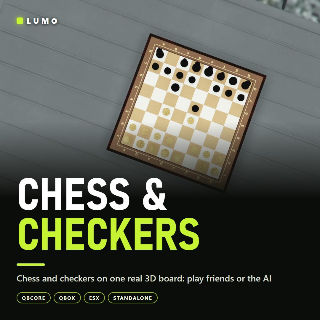 Chess — 3D Chess & Checkers (Escrow)