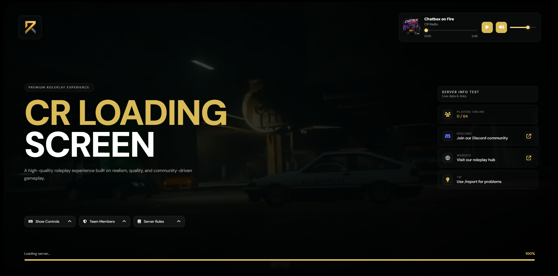 CR Loadingscreen  - The Ultimate Customizable Loadingscreen