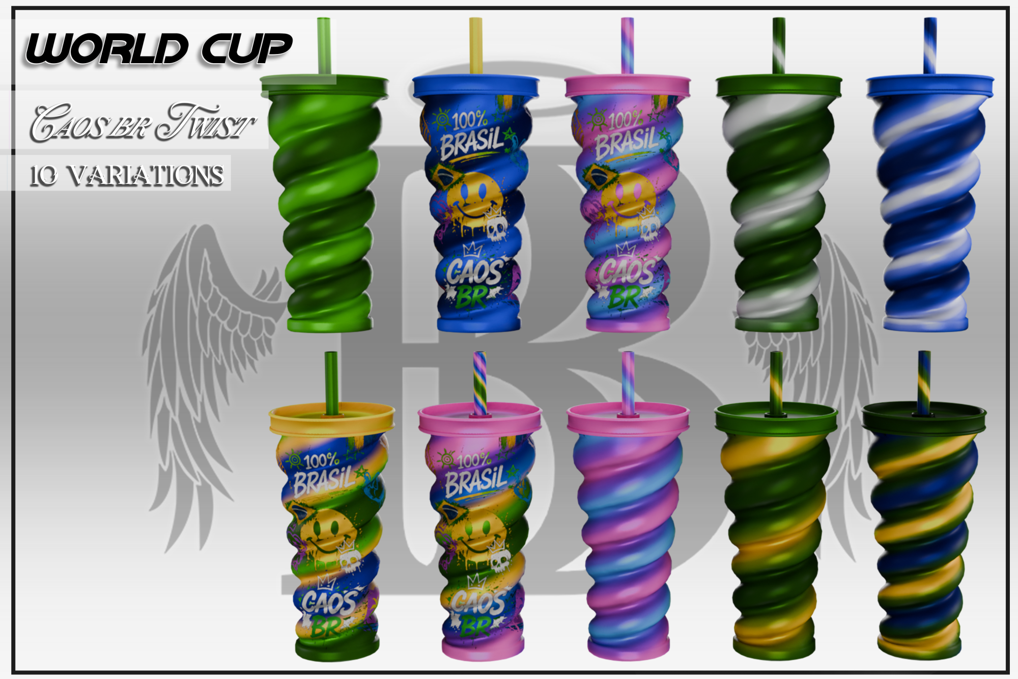 Caos BR Twist Cup - World Cup Prop + Holding animation