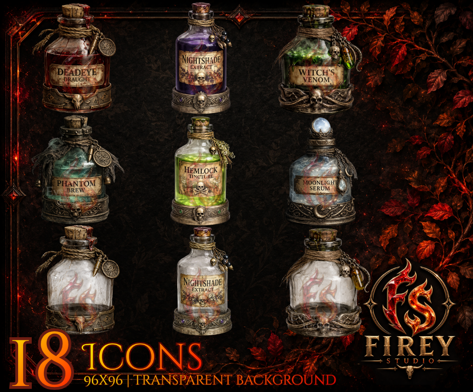 Potion Bottles Icons