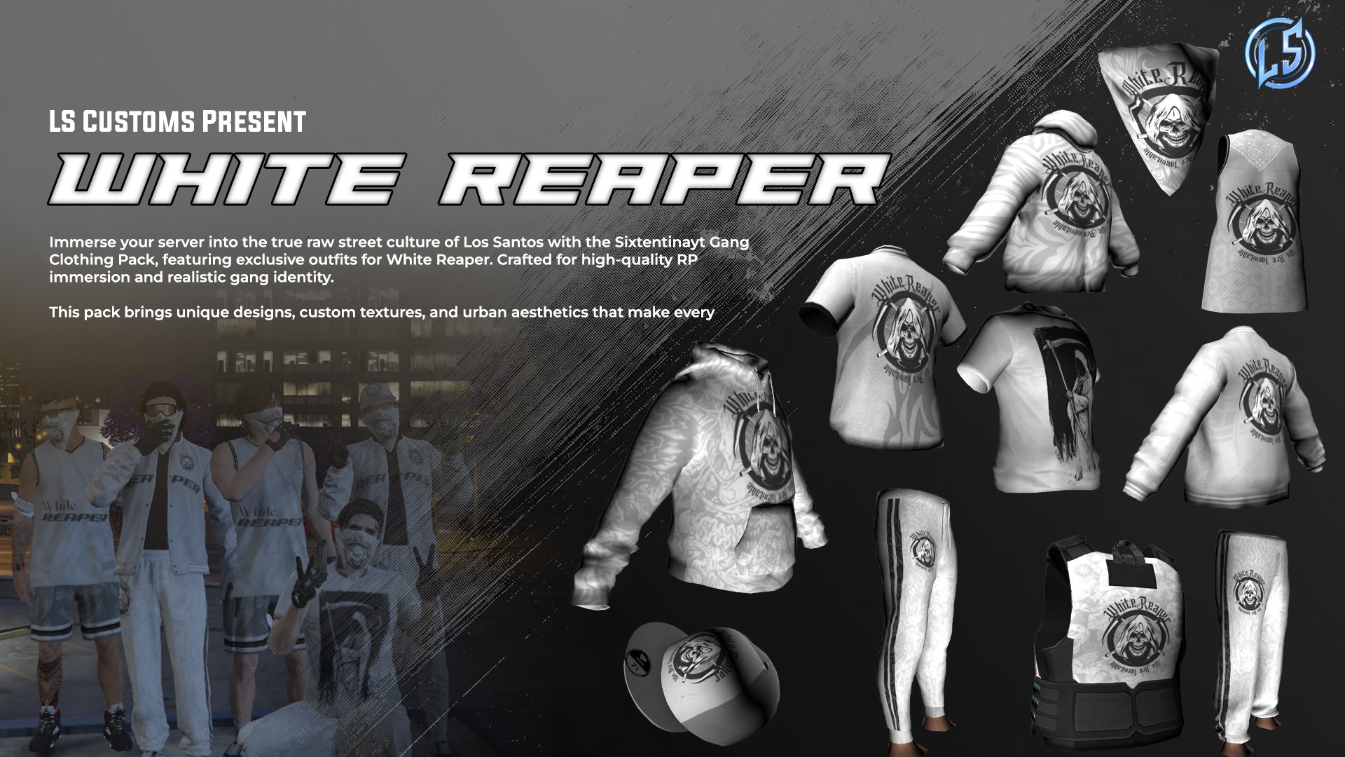 FiveM Reapers Gang Clothing Pack