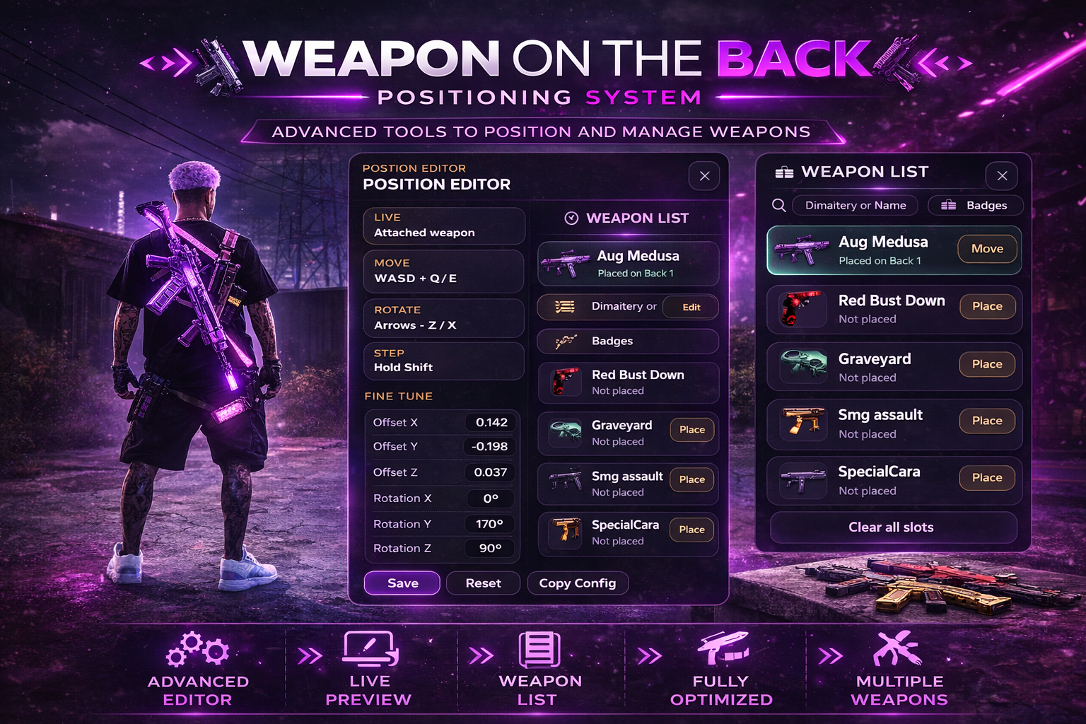 HEX WEAPON ON THE BACK