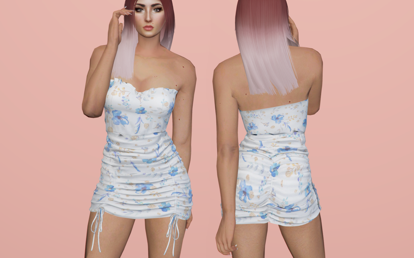 #004 Ruched Dress