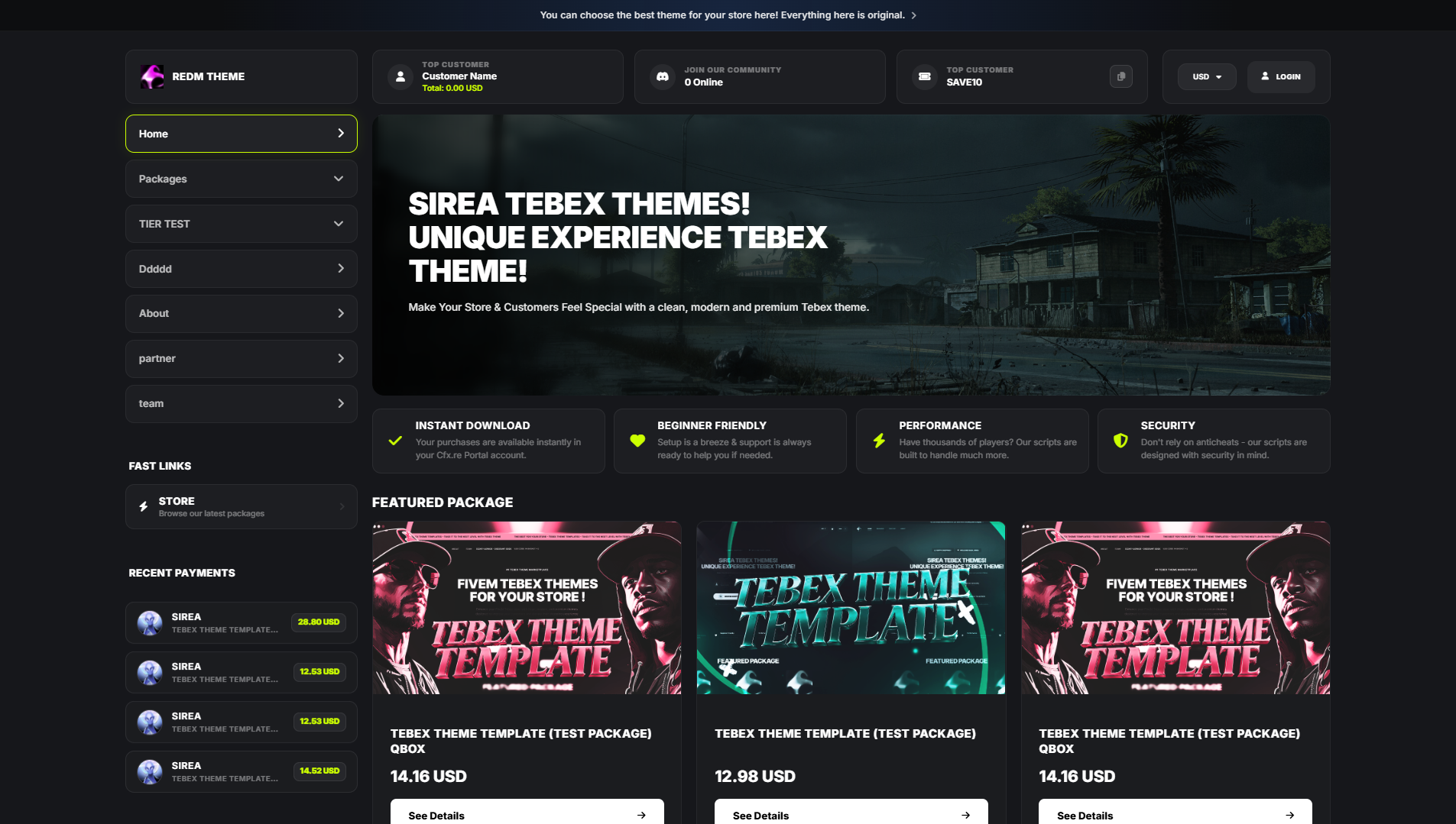 Lucir Fivem Theme Template V2.1