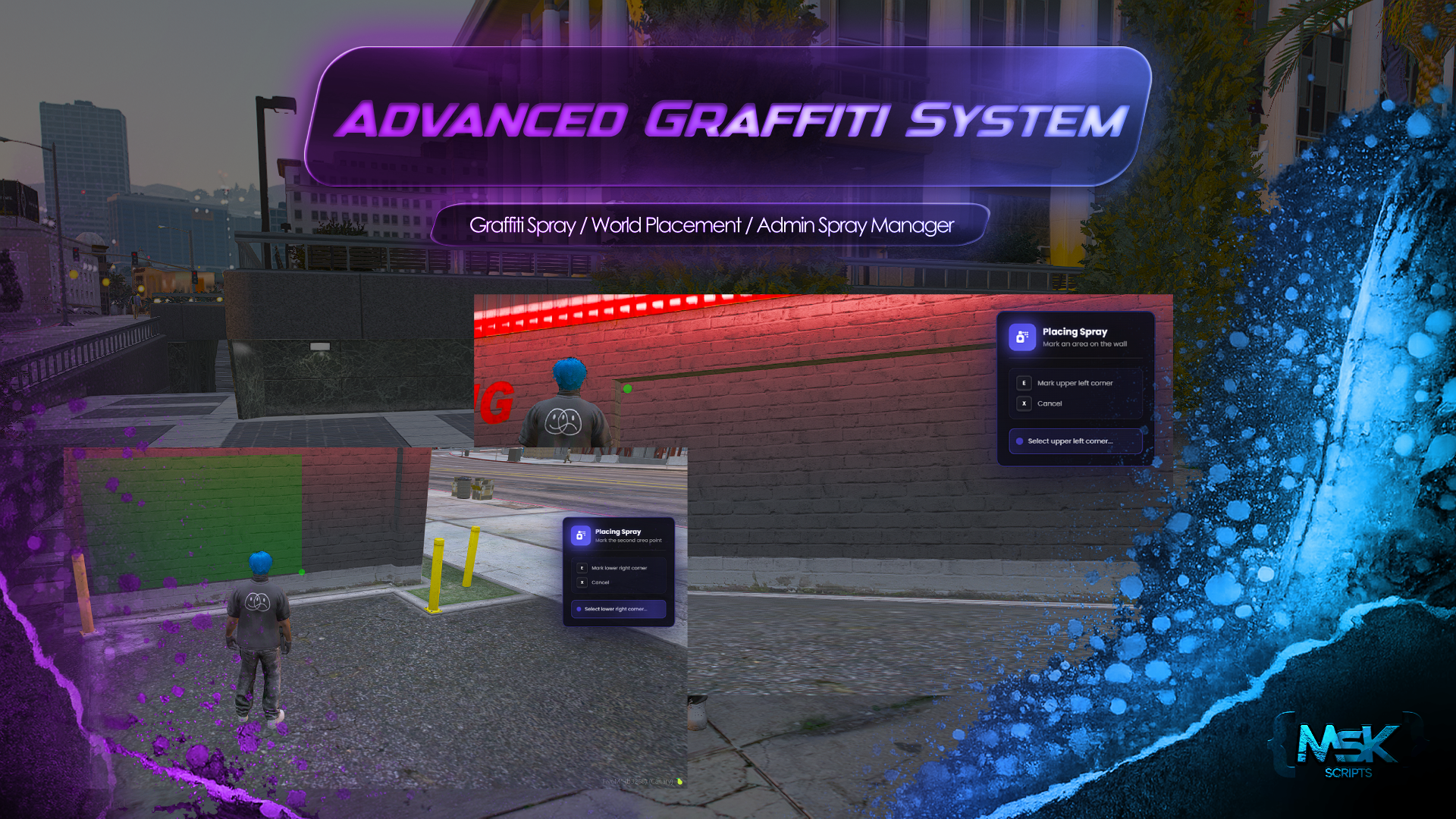 Advanced Graffiti System Escrowed [ESX, QB, QBOX, STANDALONE]