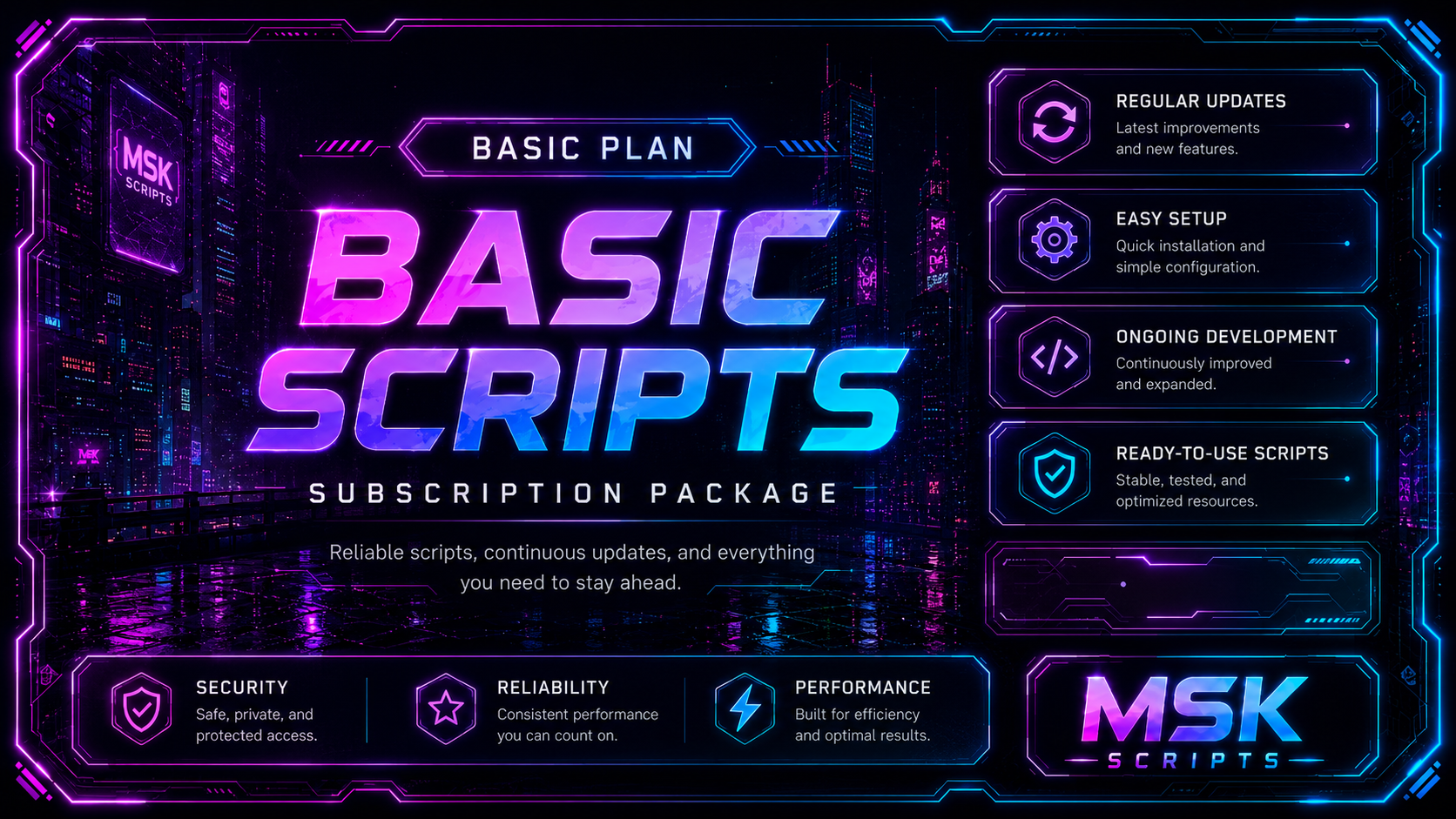 Basic Scripts Subscription