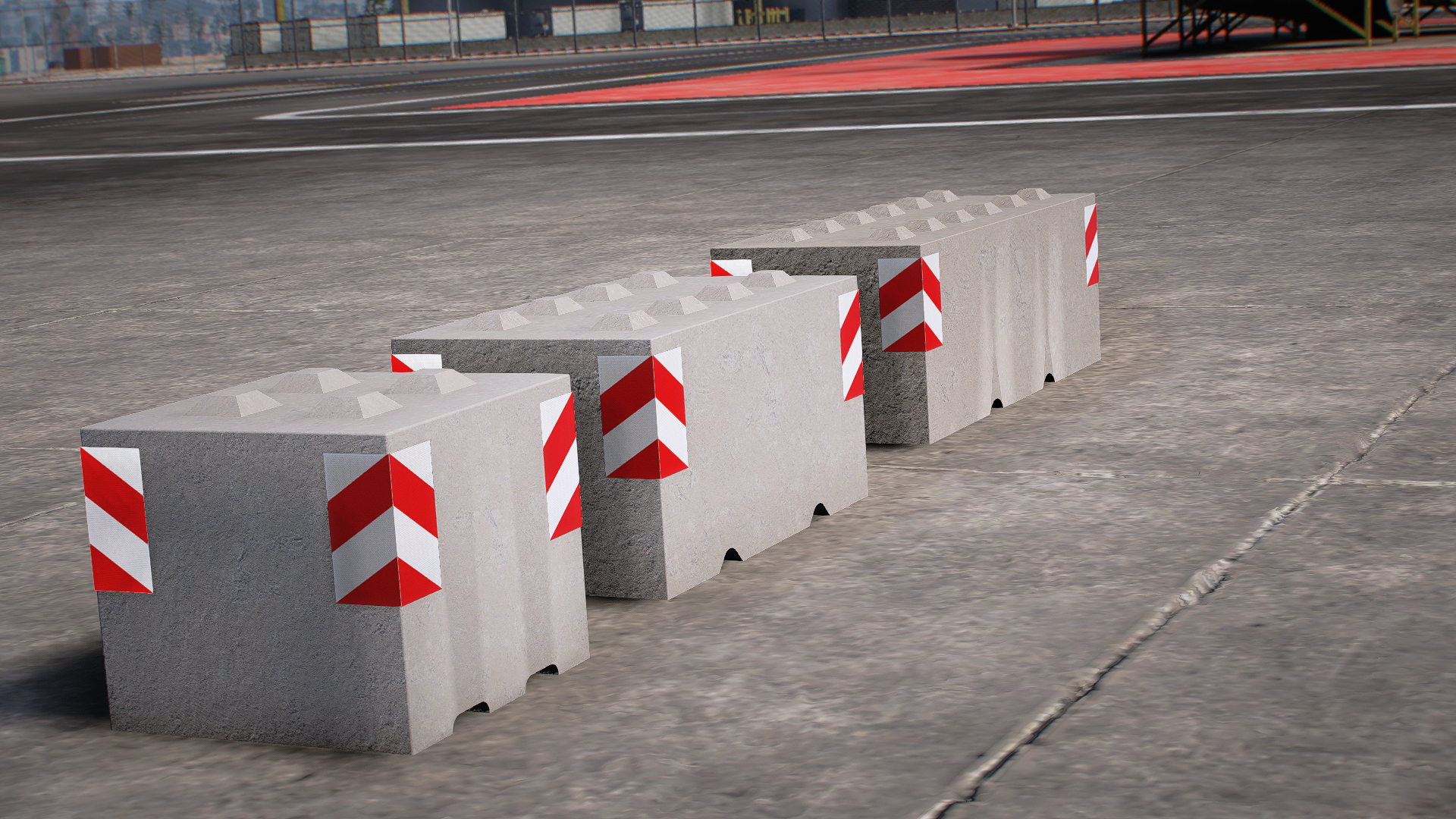 Beton Schutzblöcke